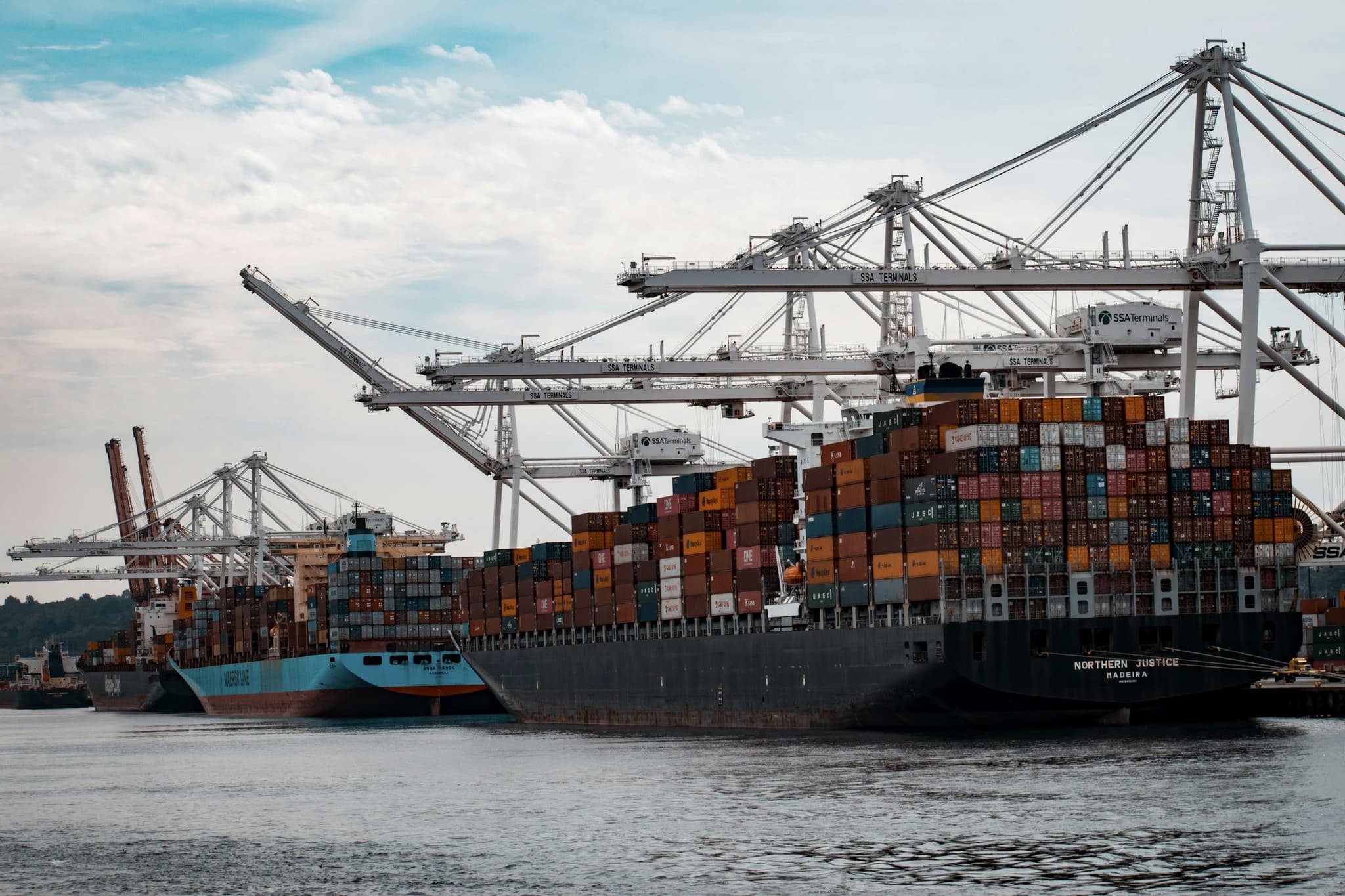 Container port and industrial logistics infrastructure